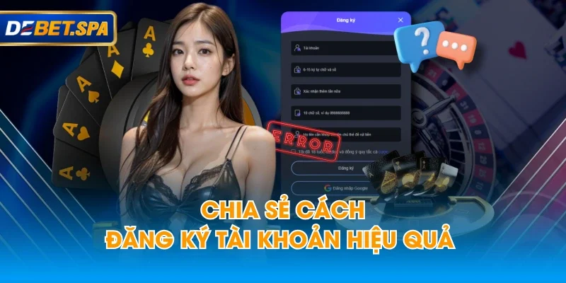 Chia sẻ cách đăng ký tài khoản hiệu quả Chia sẻ cách đăng ký tài khoản hiệu quả