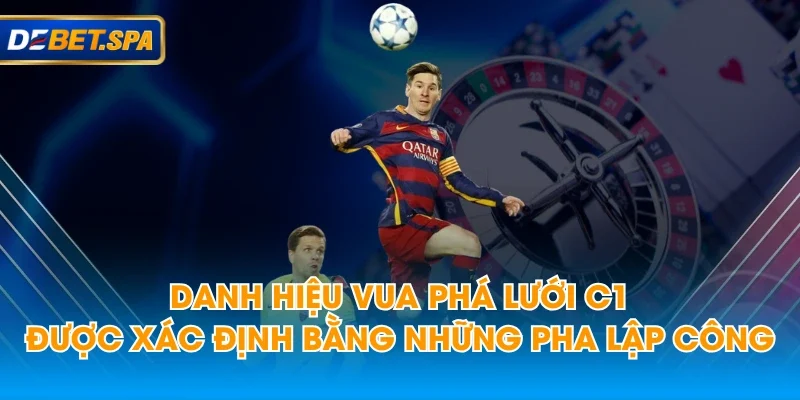 Danh hiệu Vua phá lưới C1 được xác định bằng những pha lập công Danh hiệu Vua phá lưới C1 được xác định bằng những pha lập công