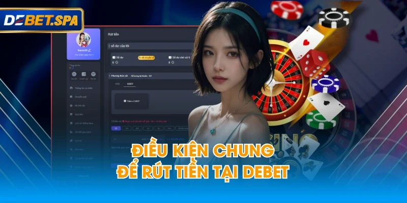 Điều kiện chung để rút tiền tại DEBET Điều kiện chung để rút tiền tại DEBET