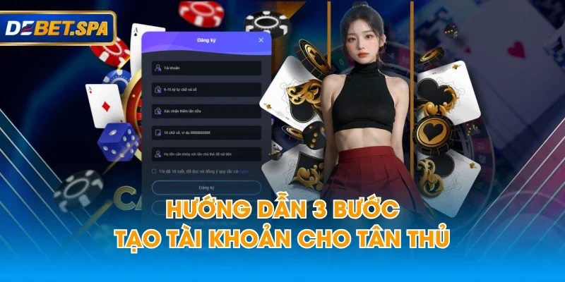 Hướng dẫn 3 bước tạo tài khoản cho tân thủ Hướng dẫn 3 bước tạo tài khoản cho tân thủ
